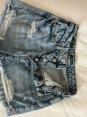 wild fable Light Blue Distressed Denim Shorts